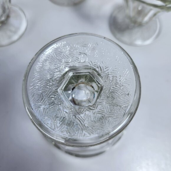 Vintage Dessert Dishes Sundae Ice Cream Dominion Glass 1950s 1960s Set of Six - Picture 5 of 9